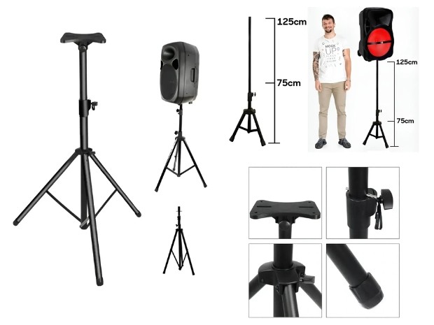 &uu TRIPODE PARA PARLANTE BT A 120 CM CON BASE (BLT-069)